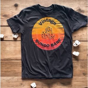 Black Bunco T-shirt size Large Vintage/Retro look Soft Cotton Unisex